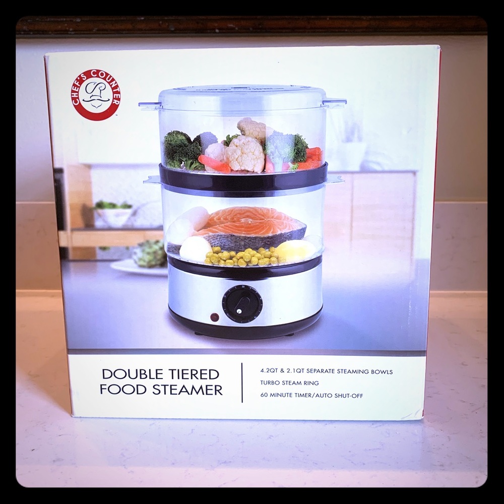 Chef’s Counter Double Tiered Food Steamer